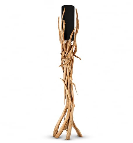 Bressmer VILLA Premium-Qualität Treibholz-Stehlampe (Schwarz)