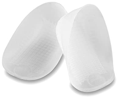 Tuli's Talonnettes Gel Sport - Semelles Chaussures d'Athlétisme - Multicouche Absorption Chocs - Soulagement Douleurs Tibia & Talon - Soutien Fascia Plantaire & Tendon d'Achille - 15x9x0.1cm, Large