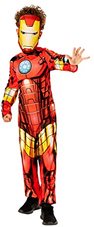 Rubie's 3013223-4 Iron Man Child Costume, Green Collection Kids Fancy Dress, Boys, Multicoloured, 3-4 Years Halloween