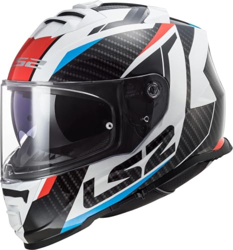 LS2, Casco de moto integral STORM II RACER Rojo Azul, L
