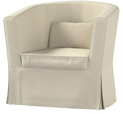 dekoria Ersatz für Bezug für Ektorp Tullsta Sessel Sofahusse passend für Modell Ektorp beige-grau