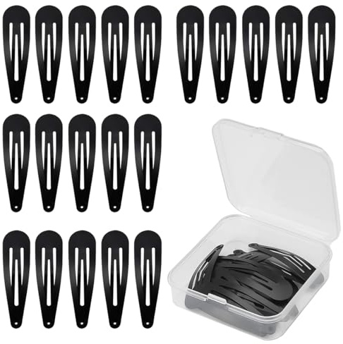 30 Pcs Barettes Cheveux, Barettes, Pince Cheveux Noir, Barrette Cheveux Femme, Pince Cheveux Plate