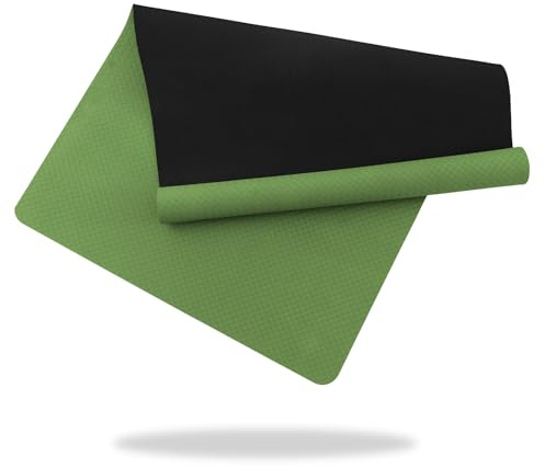 Good Nite yogamatta stor yogamatta XXL 190 x 100 x 0,6 cm gymnastikmatta, sportmatta, halkfri TPE fitnessmatta, träningsmatta, pilatesmatta för yoga pilates träning gym