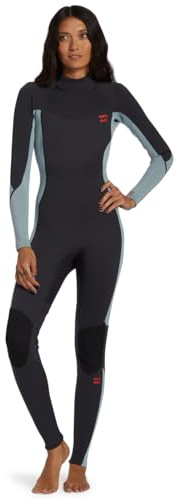 Billabong Traje de Neopreno con Cremallera Trasera 403 Foil BZ GBS Fullsuit para Mujer, Color Negro, Talla M