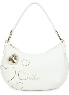 Braccialini Borsa Donna a Spalla Beth Patch Dettagli a Cuore