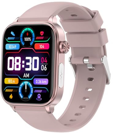 MEIION GlucoCare SOS Smartwatch für Männer & Frauen, Sportuhr mit Anruf- und Nachrichtenfunktion, Android/iOS-kompatibel