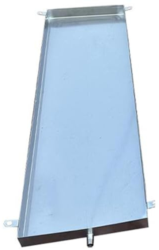 YANGLLYJ Ölwanne Auffangwanne, Edelstahl Material Auffangwanne Der Klimaanlage Mit Ablauf, Robust, Ölwechselwanne, für Außenklimaanlagen und Wärmepumpensysteme(60x50cm/23.6x19.7in)
