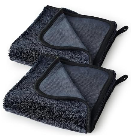 YEVON 2PCS Magic Bathroom Drying Cloth – Super Absorbent Shower Cloth for Cleaning Glass, Streak-Free Microfibre Car Drying Towel & Multipurpose Magic Cleaning Cloths (40×40cm)