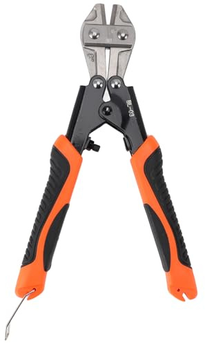 Fafeicy Mini-Bolzenschneider, Federbelasteter Drahtschneider mit Rutschfestem Griff, 8-Zoll-Stahlwerkzeug, Kompaktes Design für Vielseitiges Draht- und Kabelschneiden