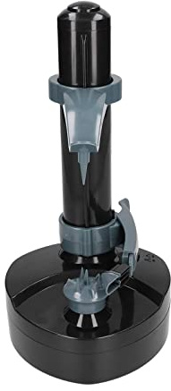 Semme Pelapatate Elettrico da Terra Taglierina Rotante Automatica Multifunzionale per Pelapatate per Frutta e Verdura Facile da Usare Include 2 Lame per Prestazioni Durature (BLACK)