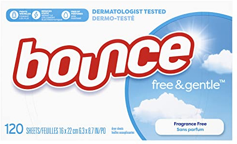 bounce FREE AND GENTLE TUMBLE DRYER SHEETS 120 SHEETS