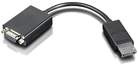 Lenovo DisplayPort - VGA - Adaptador para Cable (VGA, DisplayPort, Male Connector/Male Connector, 0,2 m)