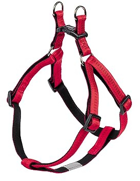 Gepolstertes Brustgeschirr - Hundegeschirr (Farbe rot, Gr. S für kleine Hunde)