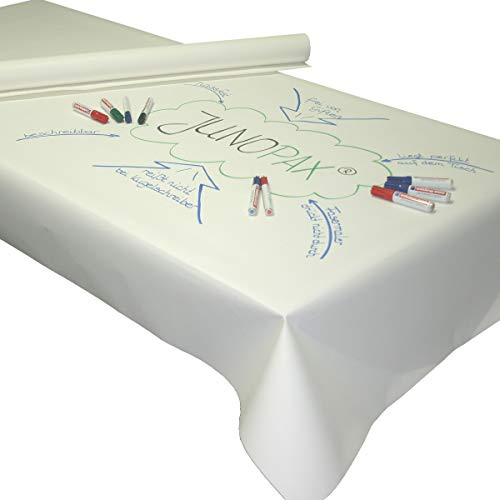JUNOPAX Papiertischdecke 50m x 1,15m World Café Methode, beschreibbar