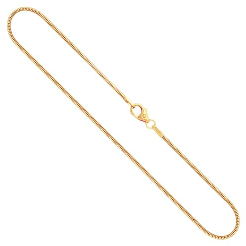 18 Karat 750 Gold Schlangenkette Damen Echtgold 0.8-2.4 mm - Länge wählbar