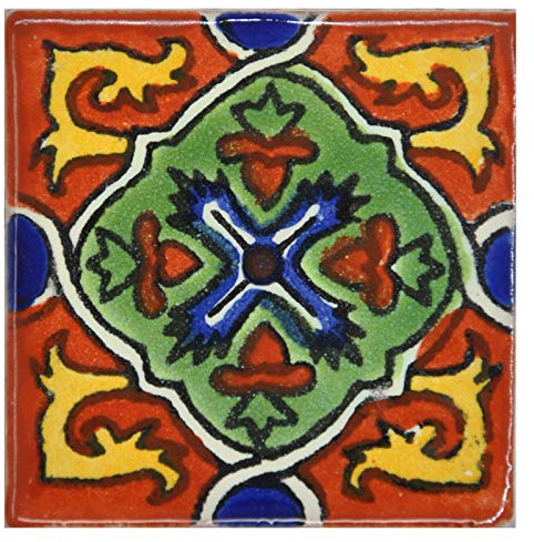Mexikanischen handgemachten Talavera, 5cm Fliesen - Einzelfliese
