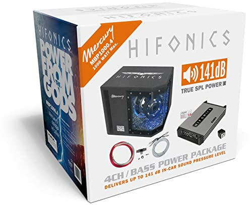 Hifonics MBP-1000.4 Pre-Loaded Subwoofer 300 W – Car Subwoofer Tieftöner (Pre-Loaded, Passive Subwoofer, 300 W, 4 Ohm, 20.3 cm (8), 20 cm)