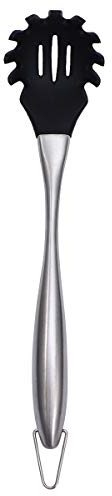VILLCASE Cucchiaio per Scolapasta Tagliatelle Utensile per Spaghetti Forchetta da Cucina Kichen Mestolo in Silicone per Pasta Utensile da Cucina