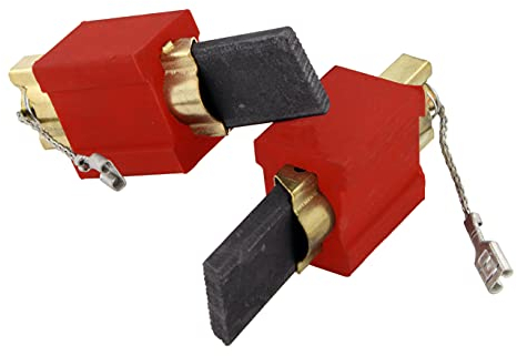 DL-pro 2 carbones de motor con soporte de 4,8 mm AMP para Miele 4297413 4297412 4297411 4297410 en carcasa de latón para lavadora lavadora lavadora secadora