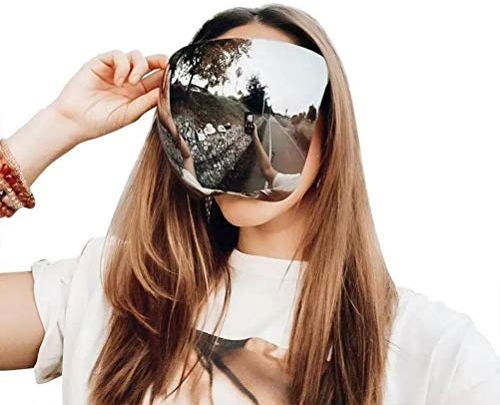 Mrisata Face Shield Sonnenbrille Sonnenblende Physischer Gesichts-UV-Schutz Outdoor-Sportarten Fahren, Vollgesichtsschutz Visierbrille Gesichtsschutz UV400 Schutzbrille (Weißes