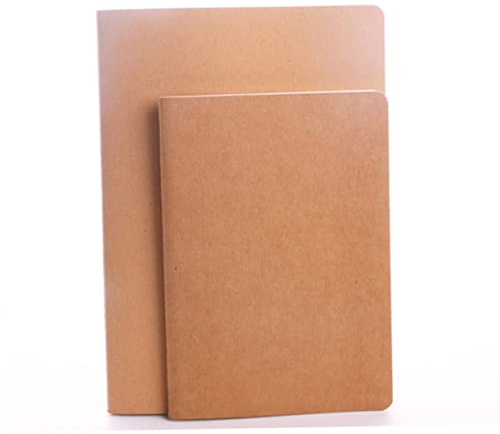 EXCEART 12 Stück A6 Kraft Notizbücher aus Kraftpapier, Blanko