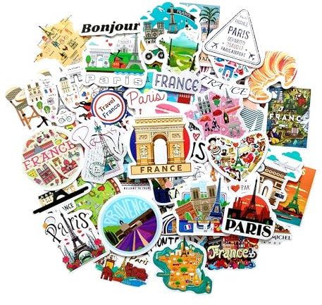 Frankreich sticker Paris aufkleber Frankreich France stickeres set sticker mädchen laptop scrapbook stickers laptop reisen travel aufkleber Paris deko