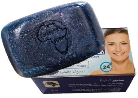 NeoCalin Blue Nila-tvål - ansikts- och kroppsvård inspirerad av marockansk Sahara - fuktgivande, lugnande och naturlig glans - 110 g
