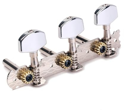 TOYANDONA Gitarrenstimmwirbel Silber Gitarrenmechaniken Gitarre Metallkörper Ersatz Saitenbefestigung Stimmwirbel Saitenklang Verbesserung