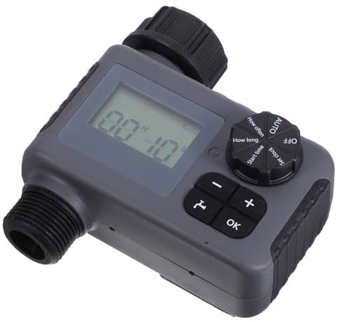 Yardwe Gartenschlauch-Timer Programmierbarer Bewässerungstimer Mit Automatischen Und Manuellen Digitaler Timer Für Wassersteuerung Im Garten Und Rasenbereich
