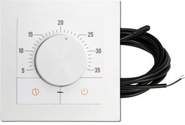 Magnum S-Control - Termostato analogico per regolazione della temperatura ambiente, per attuatori NC da 230 V e riscaldamento elettrico a pavimento
