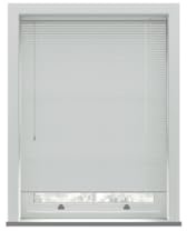 White PVC Venetian Blind 152cm Drop (25mm Slats) 85cm Wide