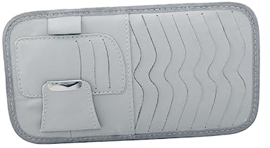 OSOLADY Brillenhalter Für Auto Cd-organizer Kartenhalter Aufbewahrungstasche Für Sonnenblende Auto-clip Notizhalter-clip Halter Für Autoinnenraum Mit Klettband-design Für Sonnenbrillen