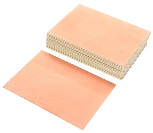 OUNONA 15 Stück Einseitige Leiterplatten 7x10cm aus Glasfaserverstärktem Epoxidharz Fr4 Kupferkaschiert Vielseitig für Elektronische Prototypen und Selbstgemacht Projekte