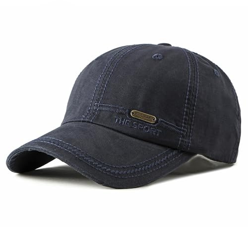 AYPOW Basebollkeps herr 100 % tvättad bomull mjuk vintage herrhatt löpning keps andas justerbar vardaglig utomhus sport visir hatt för golf tennis träning