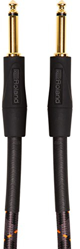 Roland Gold-Serie Patch/Pedal-Kabel – gerade 6,3-mm-Klinkenstecker, Länge: 1,5 m – RIC-G5, schwarz