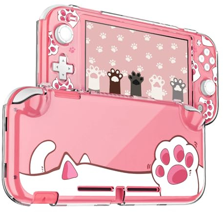 DLseego Coque de Protection pour Switch Lite, Coque Rigide Transparente en Polycarbonate, Design divisé, résistant aux Chocs et aux Rayures, Accessoires pour Manette Switch Lite et Joycon