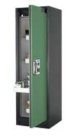 Denios 201499 Asecos Select W-64R-O One-Touch Feuerbeständiger Gefahrstoffschrank, 4 Auszugswannen, Türanschlag Rechts, Grün, 615mm Länge, 599mm Breite, 1953mm Höhe