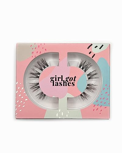 GirlGotLashes Mini Box Lash Lover Wimpernextensions für Zuhause 1 Wimpern Paar Fake Lashes mit 5-7 Tagen Halt Vegan Handgemacht