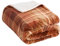 OHS Fleece Blanket Throw, Felix Check Sofa Throws Ultra Soft Warm Halloween Fleece Blanket for Bed Couch Winter Blanket Sherpa Throw Living Room Bedroom - Rust, 130 x 160cm