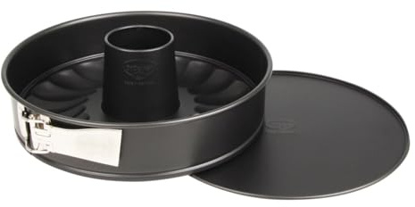 Dr. Oetker Classic Springform Cake Tin with Flat and Tube Base Diameter 26 cm - Made of High-Quality Sheet Steel with PFAS-free Non-Stick Coating, Heat Resistance up to 230°C - Made in Germany