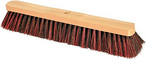 Arenga/Elaston - Scopa in legno naturale con foro per manico, lunghezza 500 mm