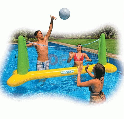 Jouets gonflables - Filet de Volleyball Flottant Gonflable Volley Intex