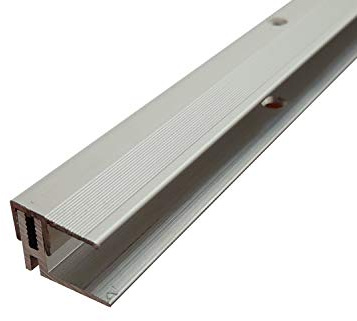 ufitec® TPL Profi MAX Profilsystem für Parkettböden - geeignet für Belagshöhen von 14 - 21 mm - ALU eloxiert (Abschlußprofil | Länge: 100 cm, Silber)