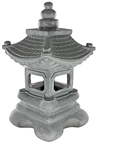 Design Toscano AL20001 Chengdu Pagoda Asiatische Laterne, Greystone-Finish