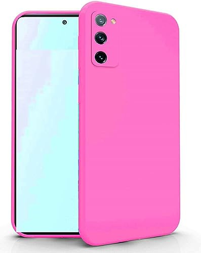 Compatible avec Samsung Galaxy S20 FE 4G / S20 FE 5G Coque de protection gel silicone TPU souple mat ultra doux slim case fuchsia
