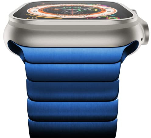 NewWays 49mm 46mm 45mm 44mm 42mm(Serie 3 2 1) Kompatibel mit Apple Watch Armband,Edelstahl Gliederarmband Ersatzarmbänder Geeignet für iWatch Ultra 3 2 1,Series 11/10/9/8/7/6/5/4/3/2/1/SE