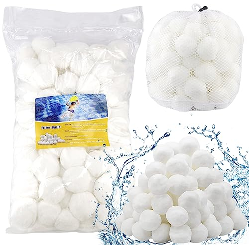 QIQN Filterbälle Pool Filterballs für Sandfilteranlagen 700g Pool Filterbälle Filter Balls für Pool Schwimmbad Filterpumpe Aquarium Sandfilteranlage