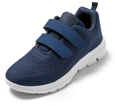 JOMIX Scarpe con Strappo Donna e Uomo Sneakers Casual Sportive da Ginnastica Scarpe da Corsa Tennis Fitness Camminata Passeggio SD8720-3 (Navy, 37)
