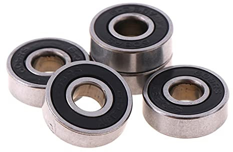 Cuscinetti 5pcs 608 2RS Inline Roller Skate Cuscinetto Ruota 8x22x7mm Cuscinetto Ruota Skateboard Rosso Sigillato Asse ABEC-9