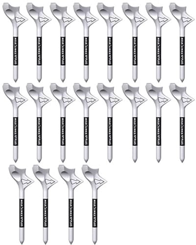 Washranp Golf-Tees, 20 Stück, professionelle Kunststoff-Golf-Tees, 8,9 cm lang, Golf-Tees, Flugweg, 10 Grad schräge Einführung, reduziert Reibung, Golf-Zubehör für Golfliebhaber, Anfänger
